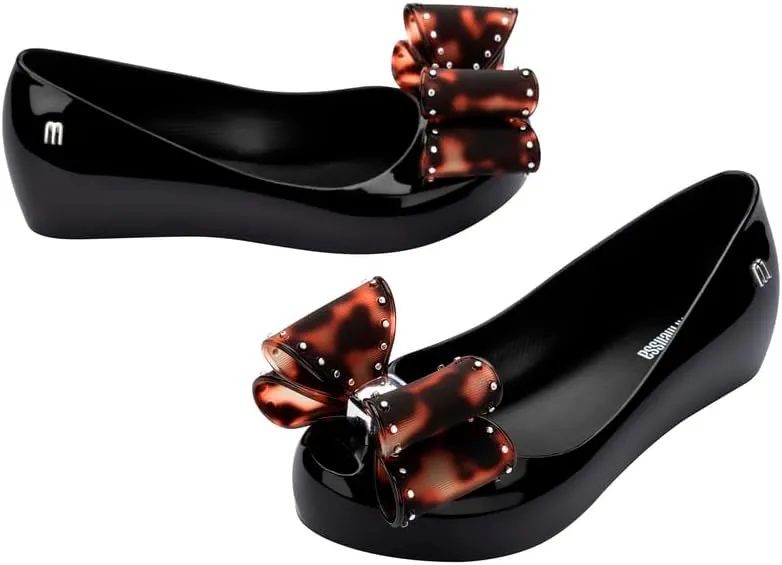 mini melissa Ultragirl Classic Bow Ballet Flats for Kids