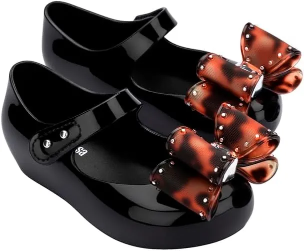 mini melissa Ultragirl Classic Bow Mary Jane Flats for Babies & Toddlers