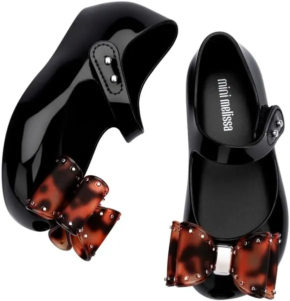 mini melissa Ultragirl Classic Bow Mary Jane Flats for Babies & Toddlers