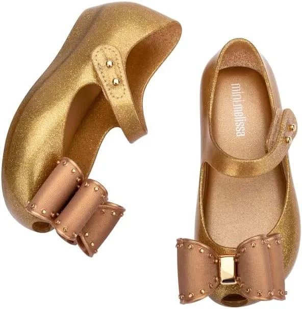 mini melissa Ultragirl Classic Bow Mary Jane Flats for Babies & Toddlers