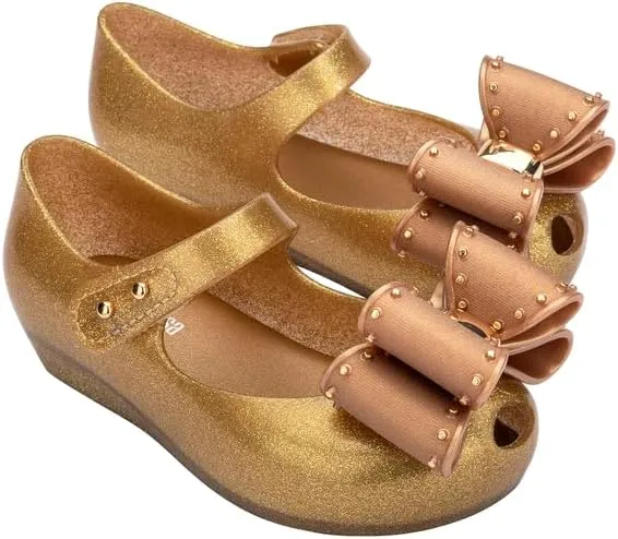 mini melissa Ultragirl Classic Bow Mary Jane Flats for Babies & Toddlers