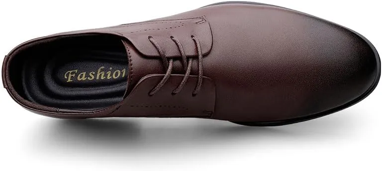 MWX Men's Dress Shoes Classic Leather Oxfords Lace Up Formal Round Toe Shoes