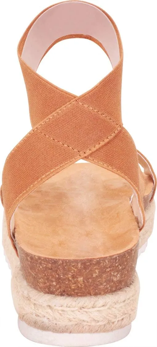 Nature Breeze Women's Casual Summer/Spring Open Toe Espadrille Wedge Sandals