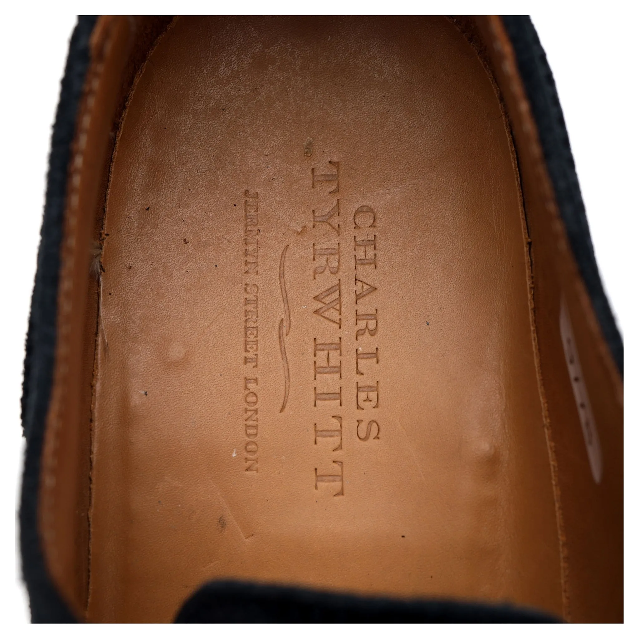 Navy Blue Suede Oxford Brogues UK 8