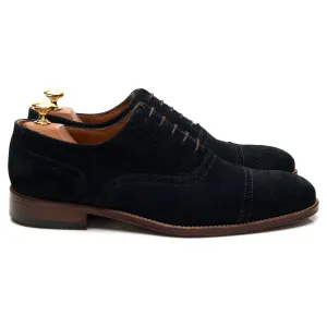 Navy Blue Suede Oxford Brogues UK 8