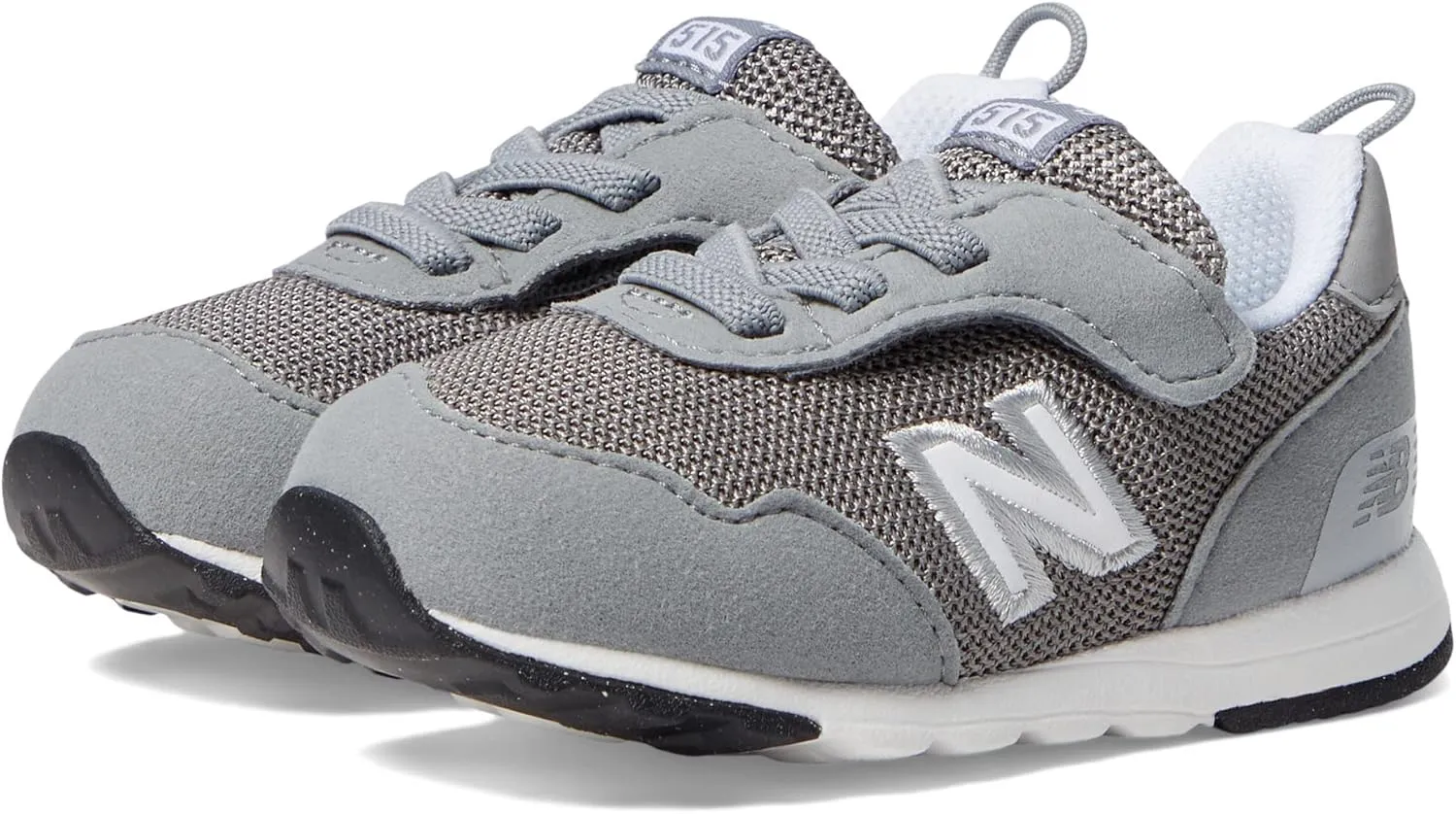 New Balance Baby Boys 515 V1 New-b Hook and Loop Sneaker, Slate Grey/White, 2 X-Wide Infant US