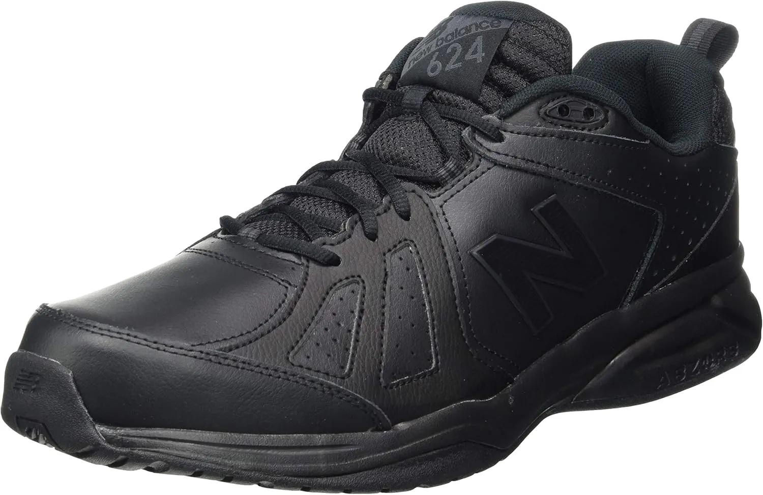 New Balance Men's 624v5 Fitness Shoes, Black, 8 XX-Wide
