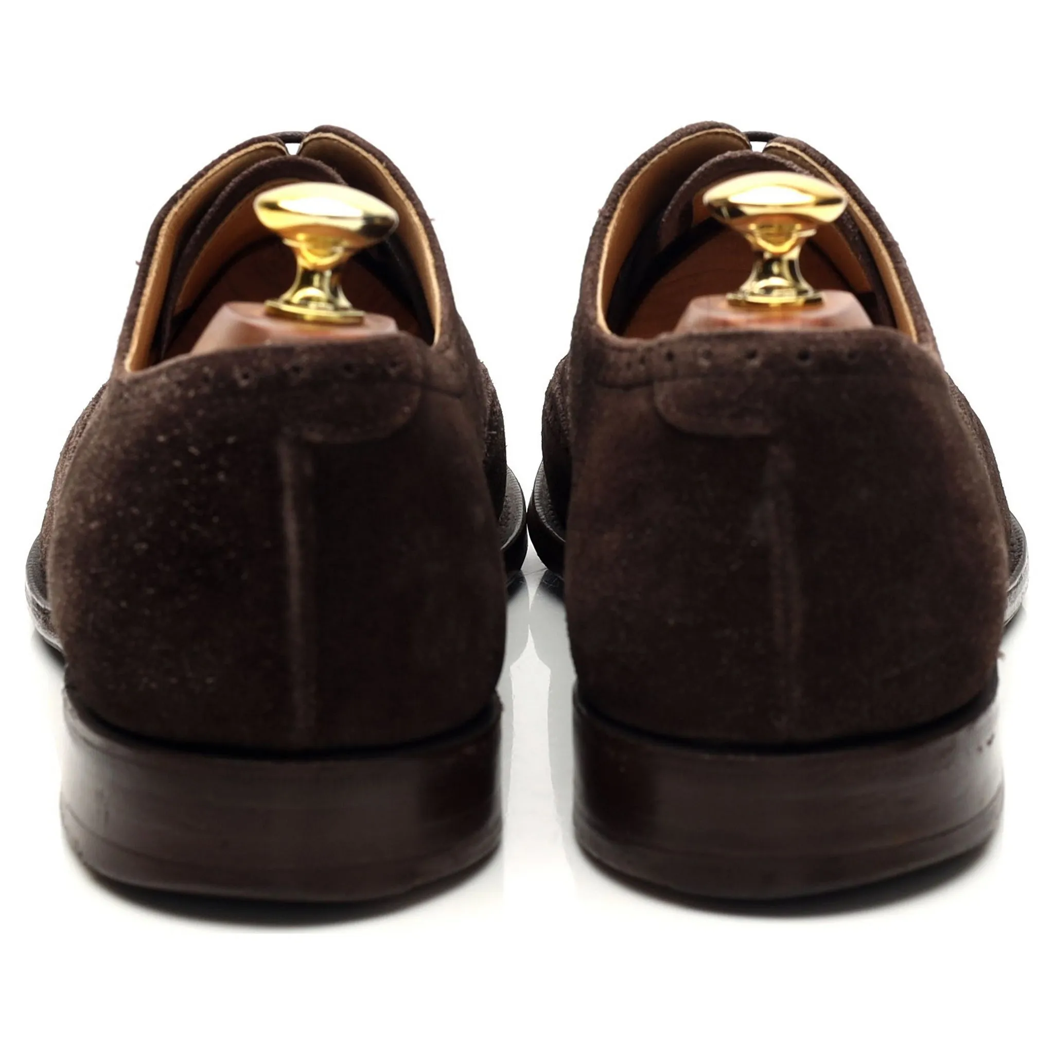 'New York' Dark Brown Suede Oxford Brogues UK 8 F