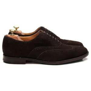 'New York' Dark Brown Suede Oxford Brogues UK 8 F
