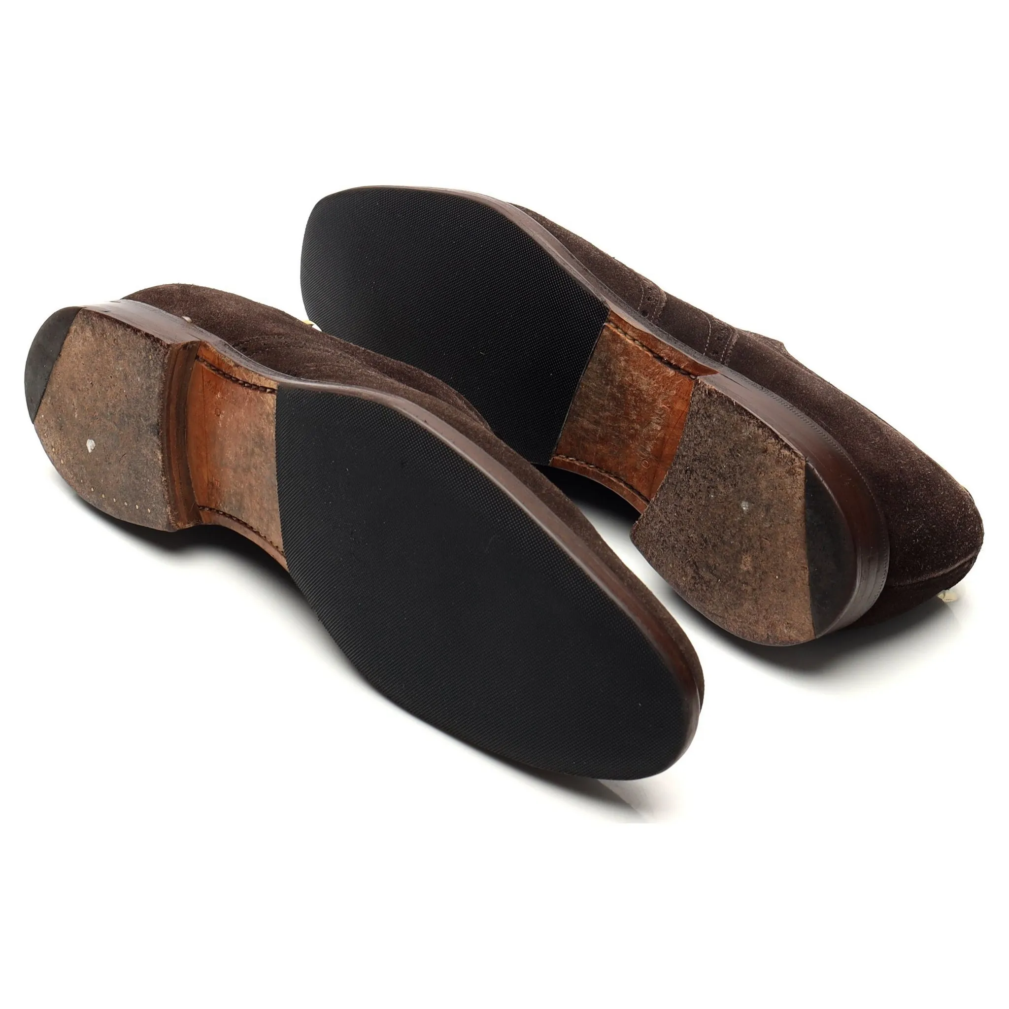 'New York' Dark Brown Suede Oxford Brogues UK 8 F