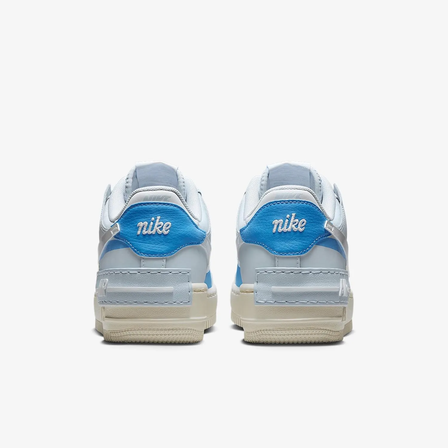 Nike Air Force 1 Shadow Women's Shoes (DZ1847-400, Blue Tint/University Blue/Sail/White)