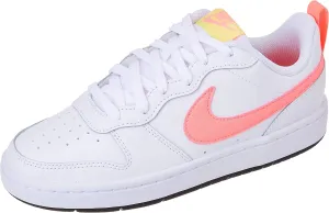 Nike Court Borough Low 2 GS Trainers BQ5448 Sneakers Shoes (UK 5.5 us 6Y EU 38.5, White Sunset Pulse Light zitron 108)