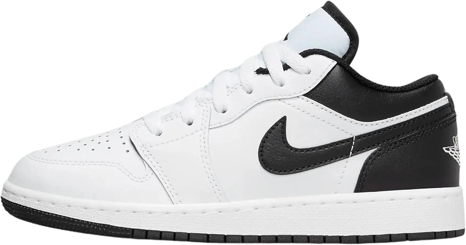 NIKE Jordan Big Kid's 1 Low White/Black-White (553560 132) - 4