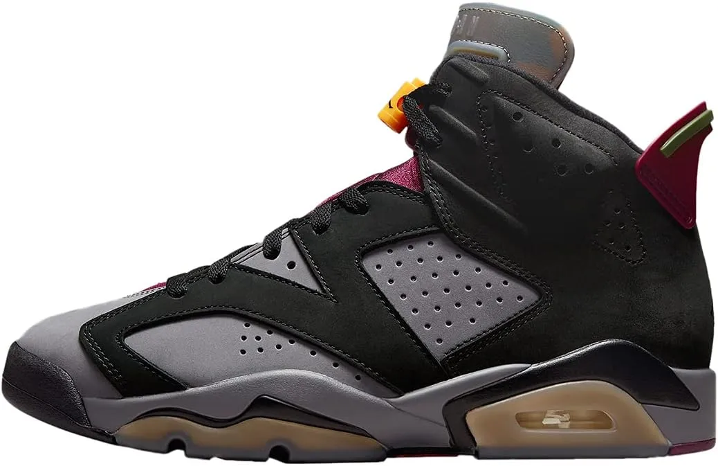 Nike Mens Air Jordan 6 Retro Sneaker, Adult, Black/Bolrdeaux/Lt Graphite, 9.5 M US
