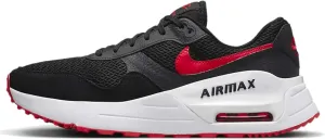 NIKE Men's Sneaker, Black University Red White, 8.5