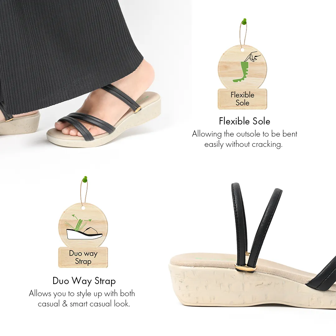 No.1852 Duo-way Strap Wedge Sandal