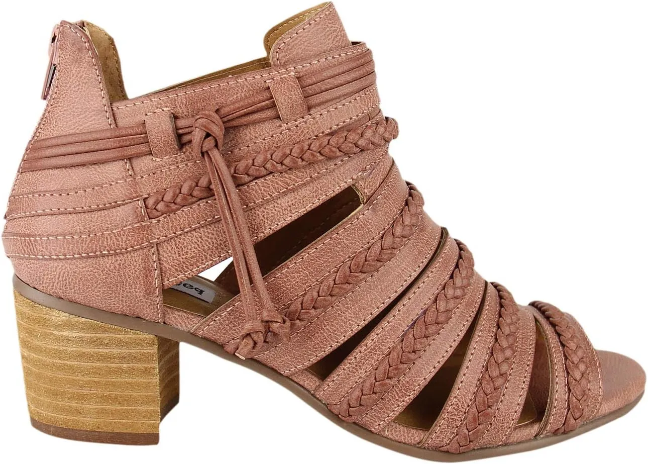 Not Rated Women's Two Inch Stacked Heel Heeled Sandal