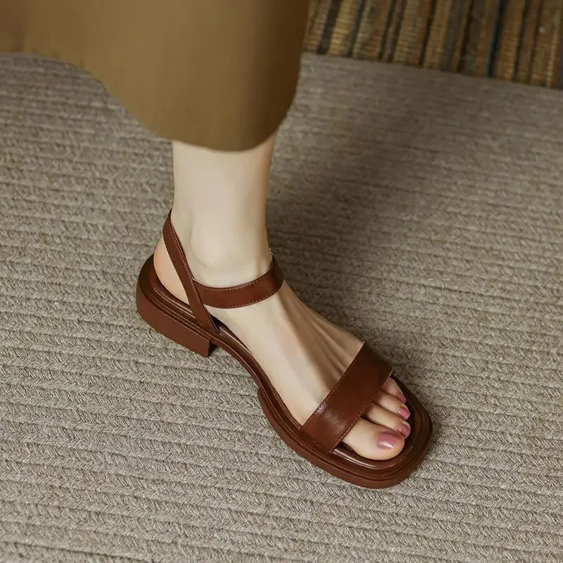 Orthopedic Low Heel Sandals