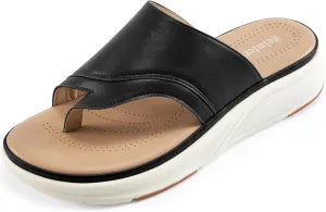 Orthopedic Sandals for Women Outdoor: Dressy Comfort Slides Womens Fashion - Casual Platform Ladies Walking Sandal
