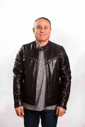 Oxford - Slim Fit Mens Leather Jacket