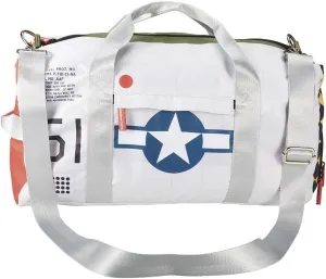 P-51 Mustang All-Purpose Duffel Bag with Handle, Features Multiple External Pockets