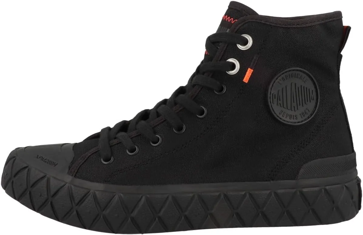 Palladium Men's Sneaker, Black White, US-0 / Asia Size s