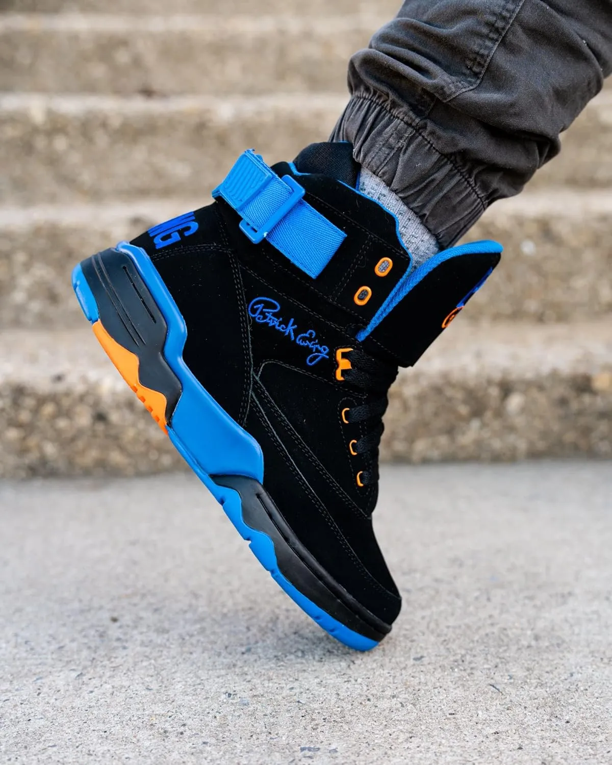 PATRICK EWING ATHLETICS 33 HI Black/Royal/Orange NYC 1BM01777-035