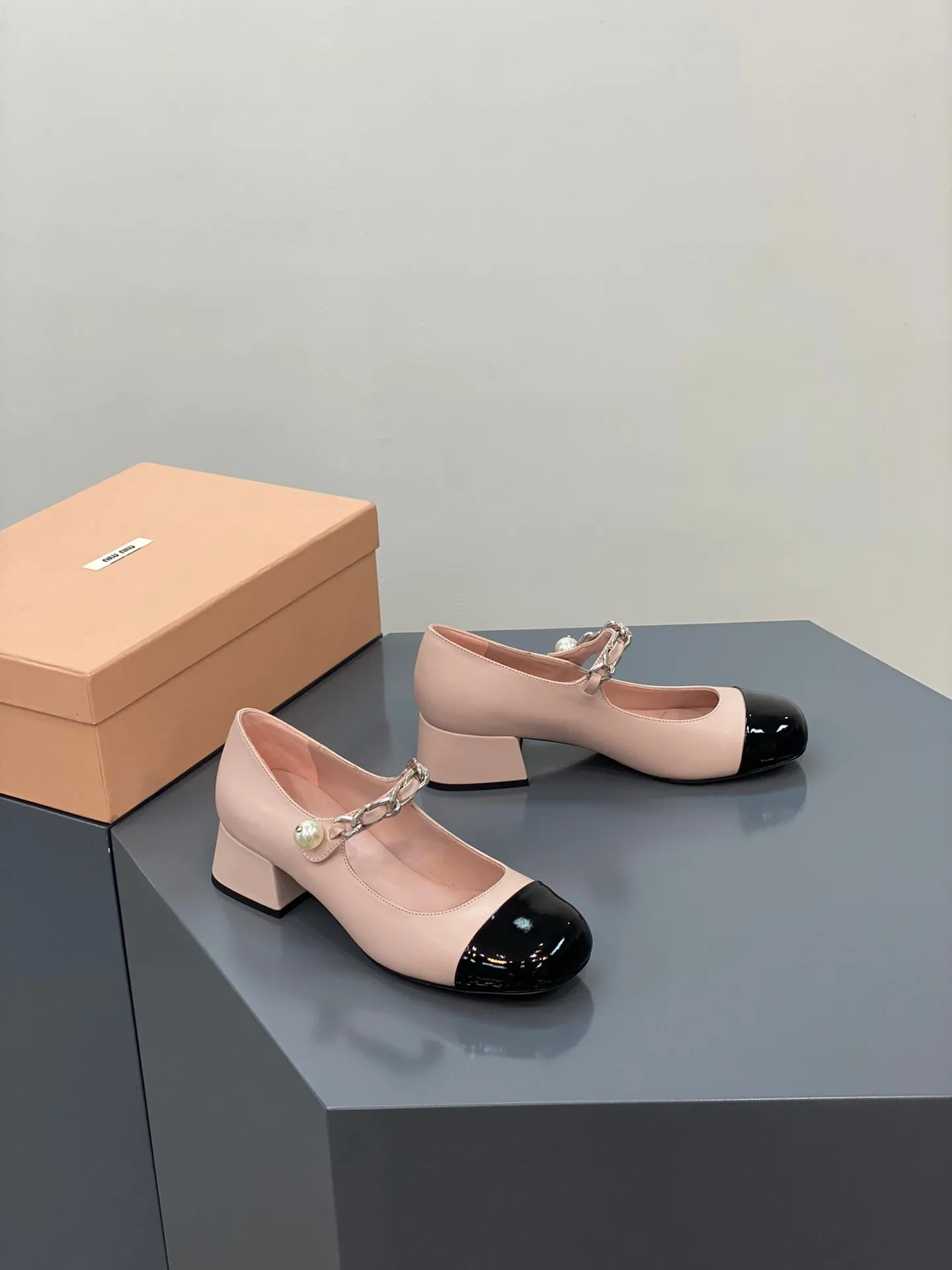 Pink and Black Heels