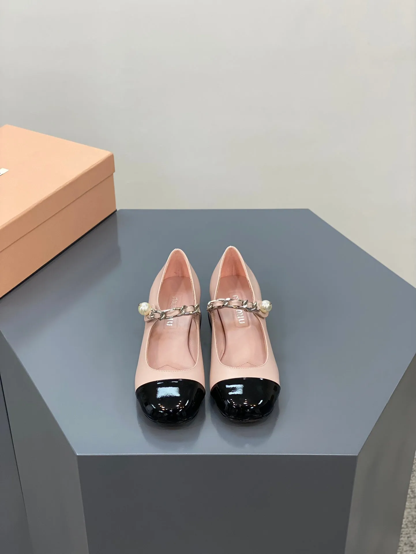 Pink and Black Heels
