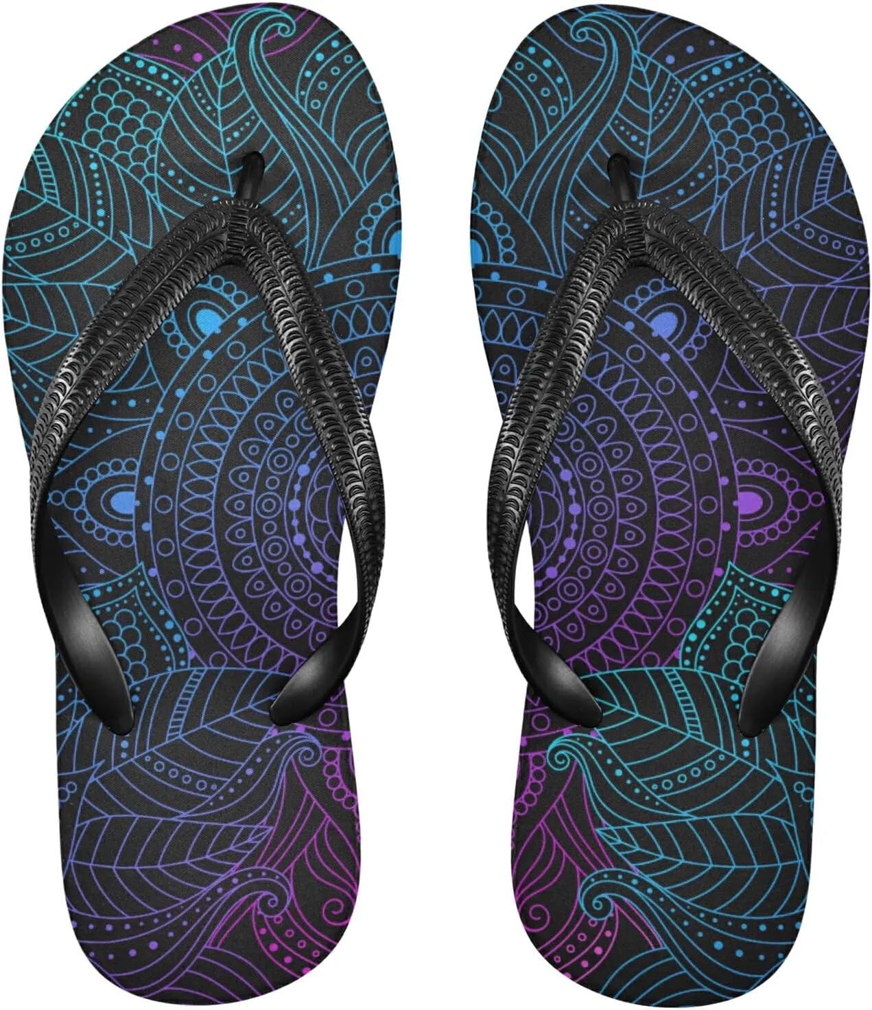 Poeticcity Flip Sandal Men Women Flip Flops for Hotel Spa Home Slippers Bedroom Travel S-XXL