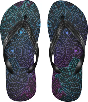 Poeticcity Flip Sandal Men Women Flip Flops for Hotel Spa Home Slippers Bedroom Travel S-XXL