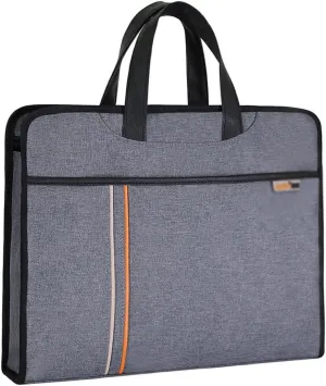 Portable Document Bag, Canvas, Conference Document Bag, Office Document Bag, Thickened Business Bag(D)