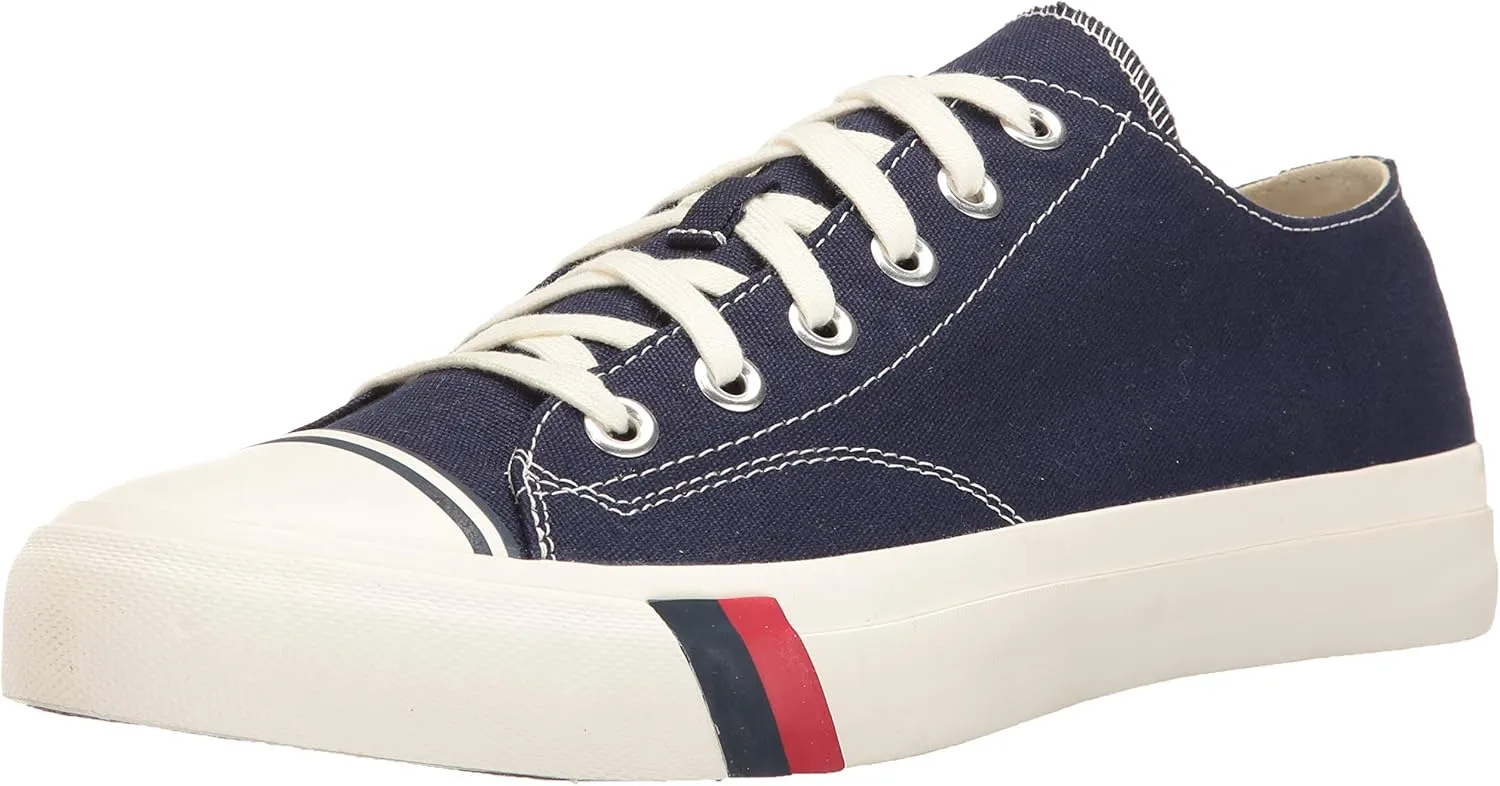 PRO-Keds Men's Royal Lo Lace Up Fashion Sneaker, Navy Canvas, 5
