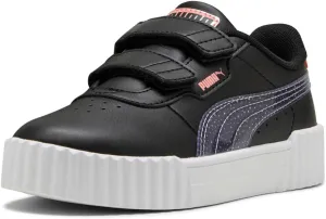 PUMA Carina Sneaker, Black-Lavender Alert-Pink Fruit, 12 US Unisex Little Kid