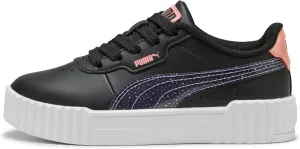 PUMA Carina Sneaker, Black-Lavender Alert-Pink Fruit, 1.5 US Unisex Little Kid