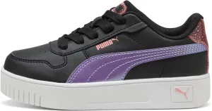 PUMA Carina Street Blurry Dreams PS Girls' Toddler-Youth Sneaker, 2.5 M US Little Kid, Black-Lavender-Pink