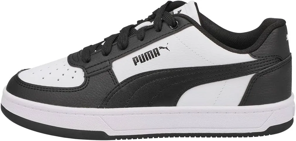 PUMA Caven Sneaker, White Black Black, 6 US Unisex Big Kid