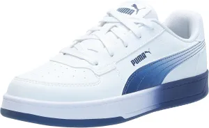 PUMA Caven Sneaker, White-Blazing Blue, 13.5 US Unisex Little Kid