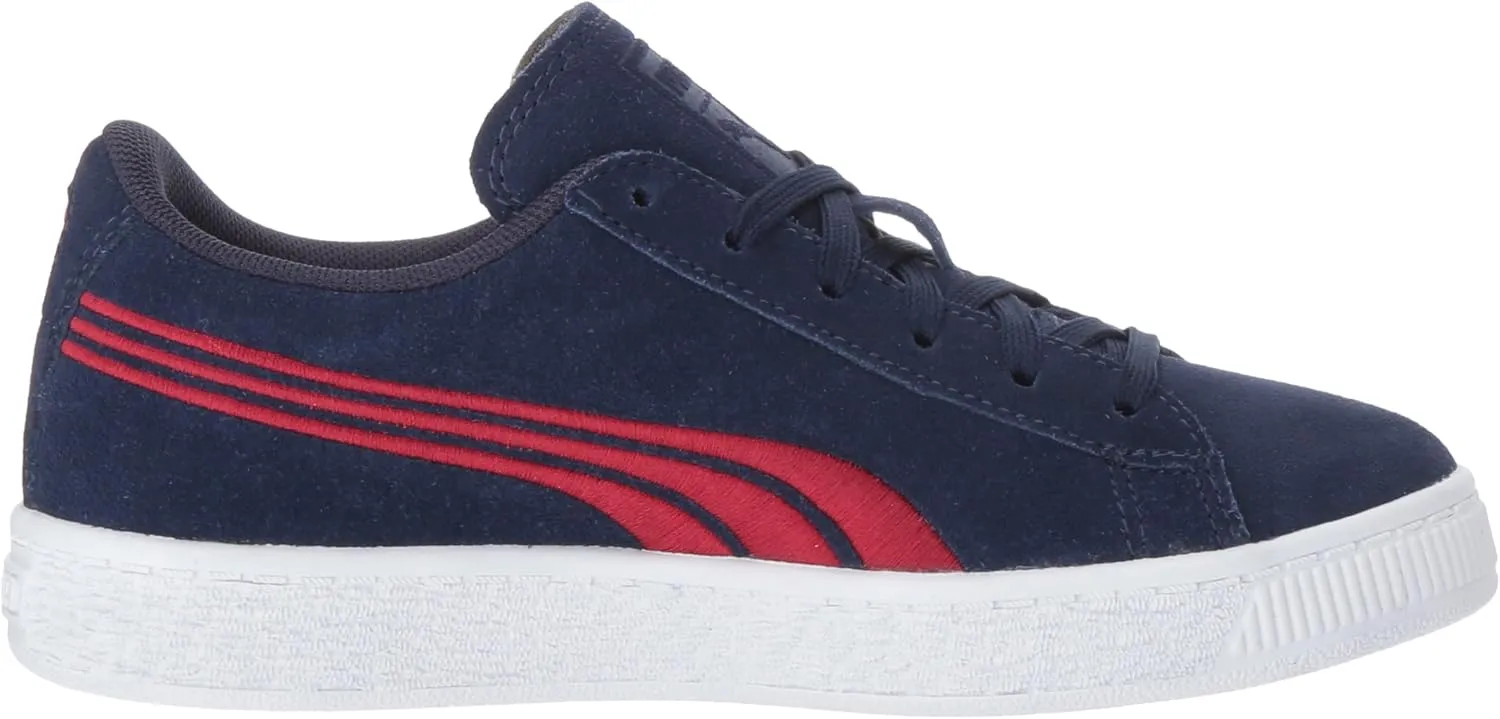 PUMA Girls' Suede Classic Badge PS Sneaker