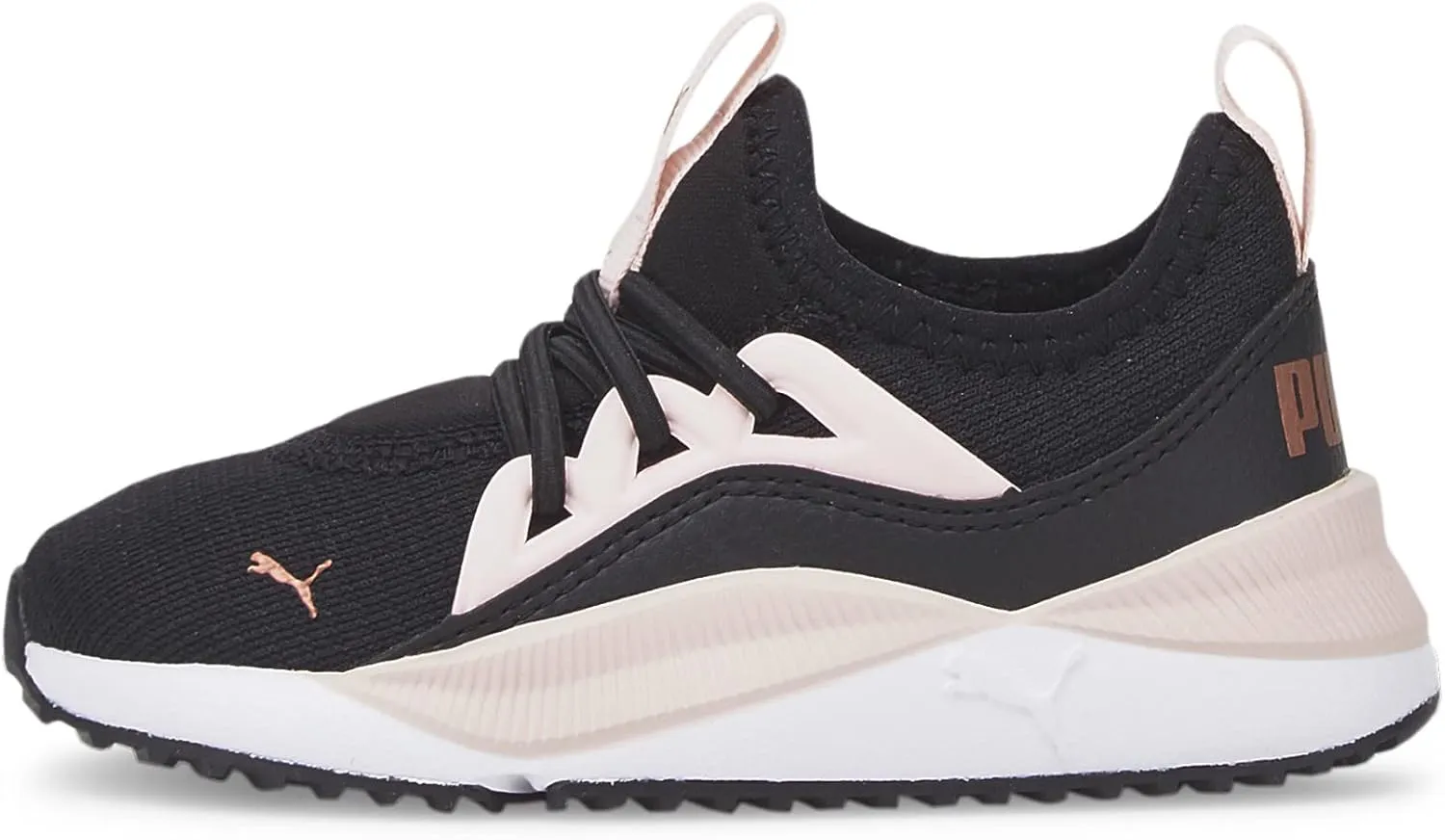Puma Kids Pacer Future Allure Alternate Closure Sneaker, Black-Chalk Pink-Rose Gold, 7 US Unisex Toddler