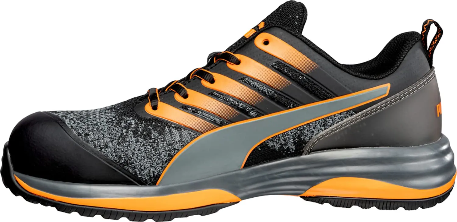 PUMA Men's Charge Sneaker, Black-Orange Eh, 11.5