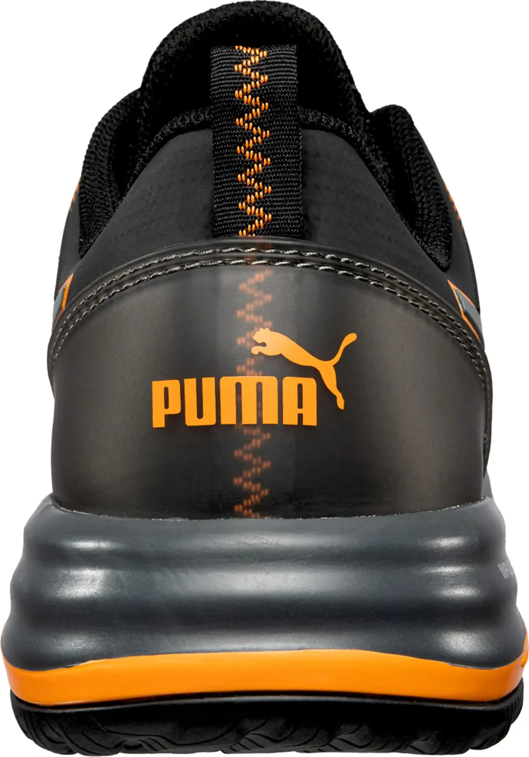 PUMA Men's Charge Sneaker, Black-Orange Eh, 11.5
