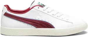 Puma Mens Clyde Varsity Lace Up Sneakers Shoes Casual - White