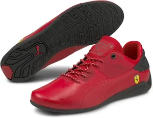 PUMA Mens Ferrari Drift Cat Decima Sneaker, Rosso Corsa-PUMA Mens Black, 4