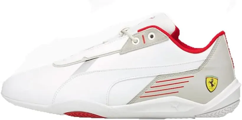 Puma Men's Ferrari R-Cat Machina Sneaker, White-Gray Violet, 10.5