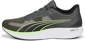 Puma Men's Redeem PROFOAM Sneaker, Shadow Gray Black-Fizzy Lime, 14