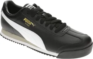 PUMA Men's Roma Shoes Sneaker, Black-White-Smokey Gray AH23, 7