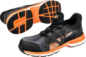 PUMA Men's Rush 20 Mid Sneaker, Black-Orange, 11.5