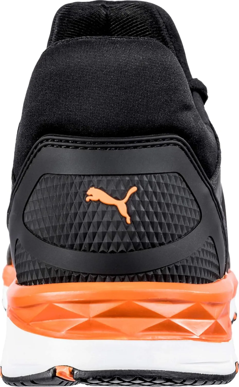PUMA Men's Rush 20 Mid Sneaker, Black-Orange, 11.5