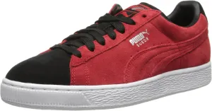 PUMA Men's Suede Classic   Sneaker, High Risk Red/Black, 4 M US